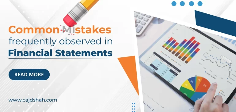 Common mistakes frequently observed in financial statements