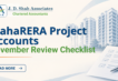 MahaRERA Project Accounts A November Review Checklist for Developers