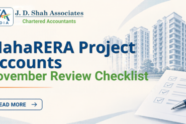 MahaRERA Project Accounts A November Review Checklist for Developers